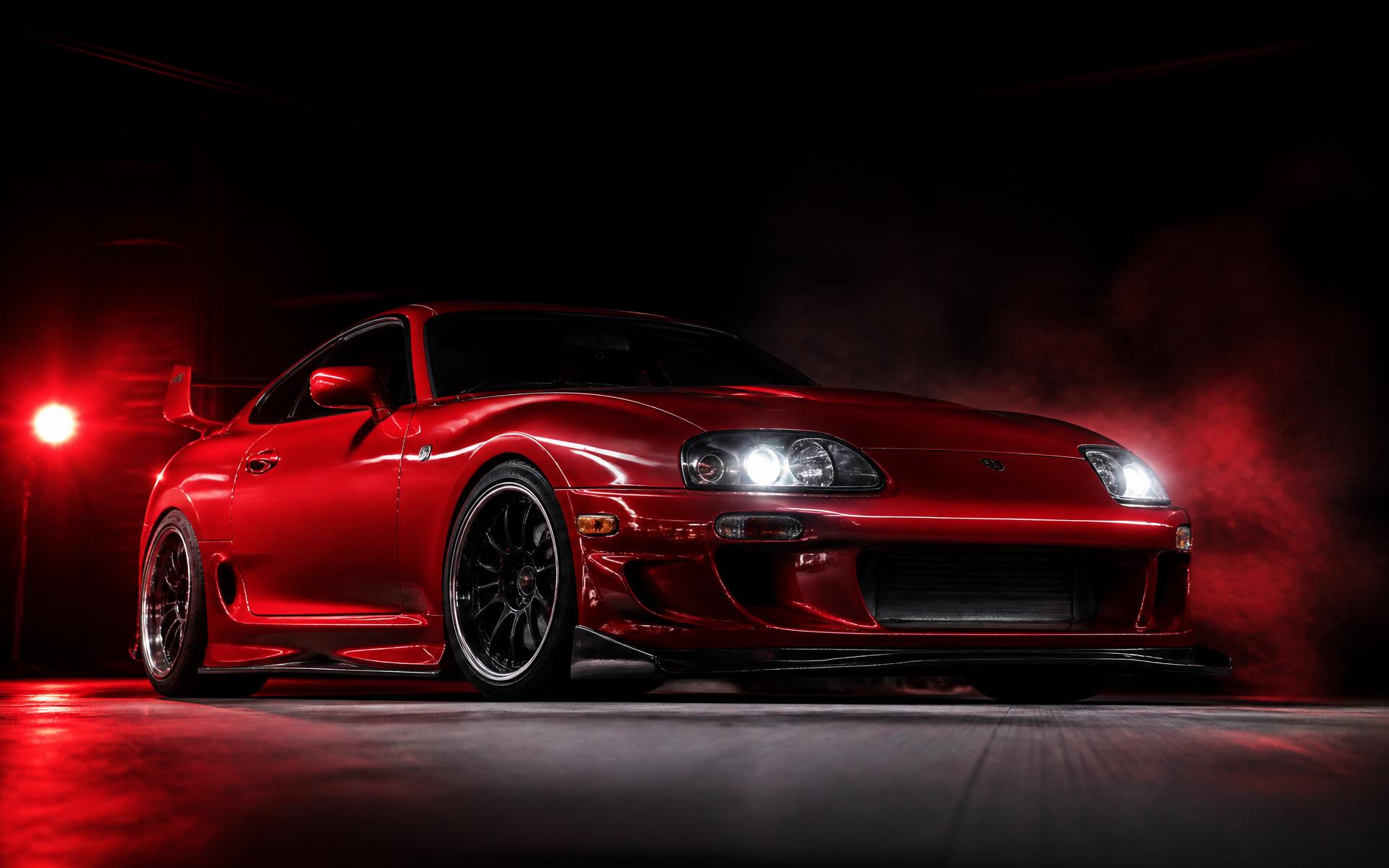 Red performance car